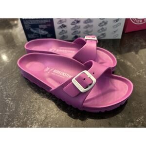 BIRKENSTOCK Size 36 Womens 5 Madrid Purple Pink EVA Slip On Slides Sandals